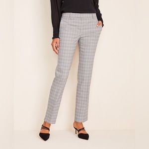 Ann Taylor Gray Plaid Ankle Pant 2P